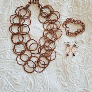 Copper "Haute Spot" Premier Designs Necklace & Bracelet